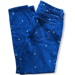 Charter Club | skinny ankle jean + star embroidery